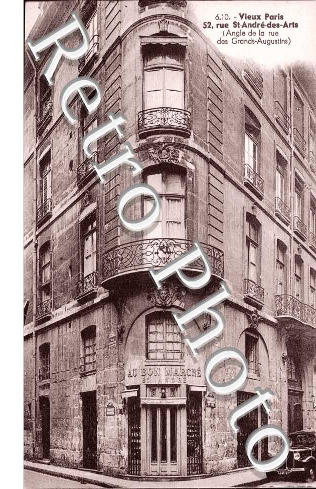 52,  rue Saint Andre des Arts angle de la rue des Grans Augustins