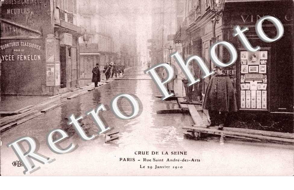 Inondations 1910, Rue St Andre des Arts