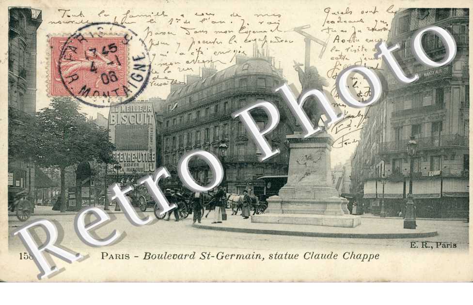 Boulevard Saint Germain, Statue Claude Chappe