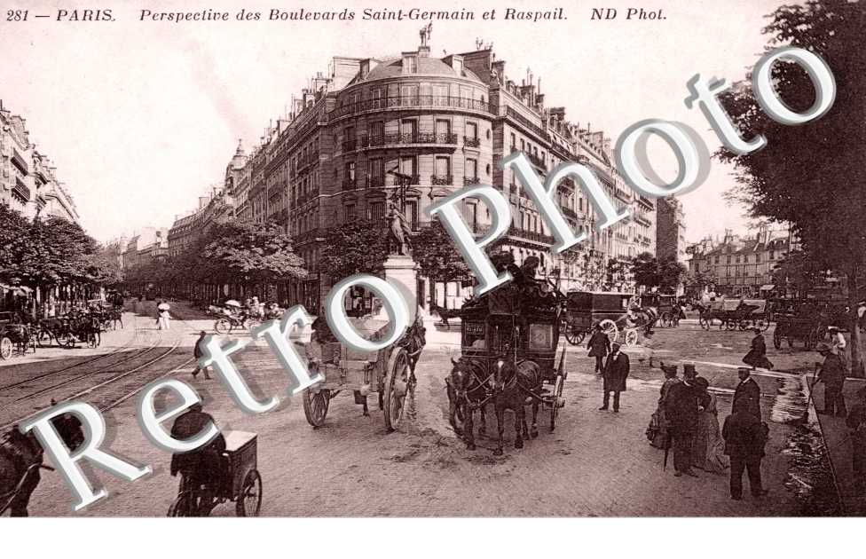 Boulevards Saint Germain et Raspail