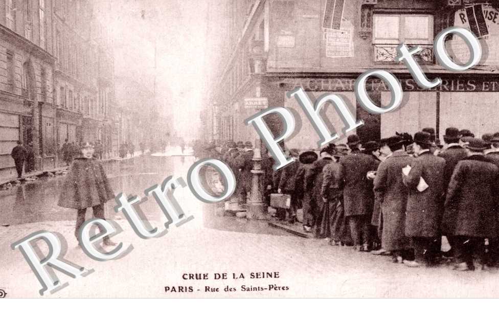 Inondations 1910, Rue des Saints Peres