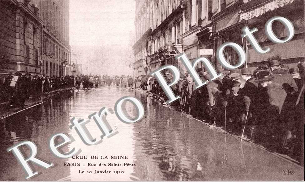 Inondations 1910, Rue des Saints Peres