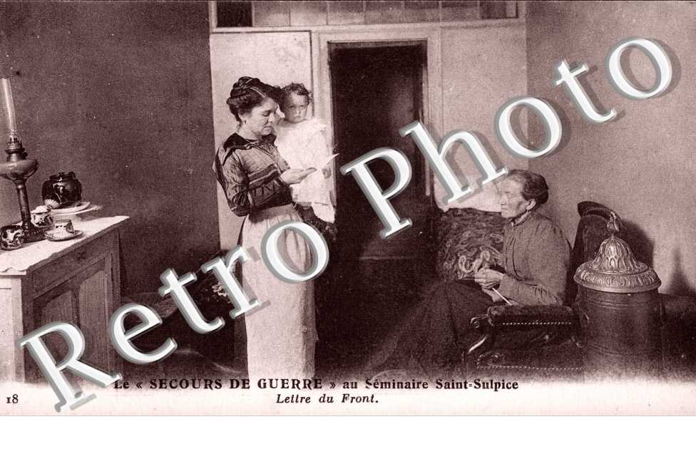 Le Secours de Guerre au Seminaire St Sulpice, Lettre du Front