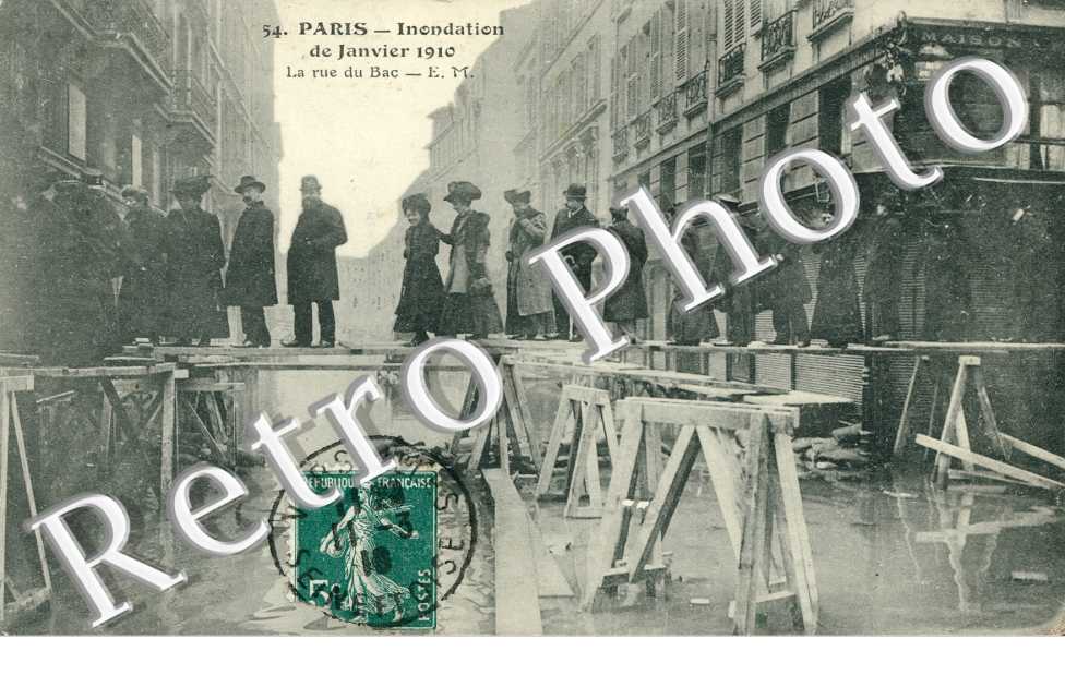 Inondations 1910, Rue du Bac
