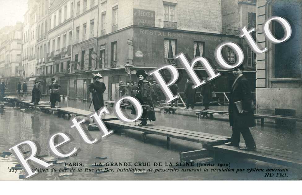 Inondations 1910, Rue du Bac
