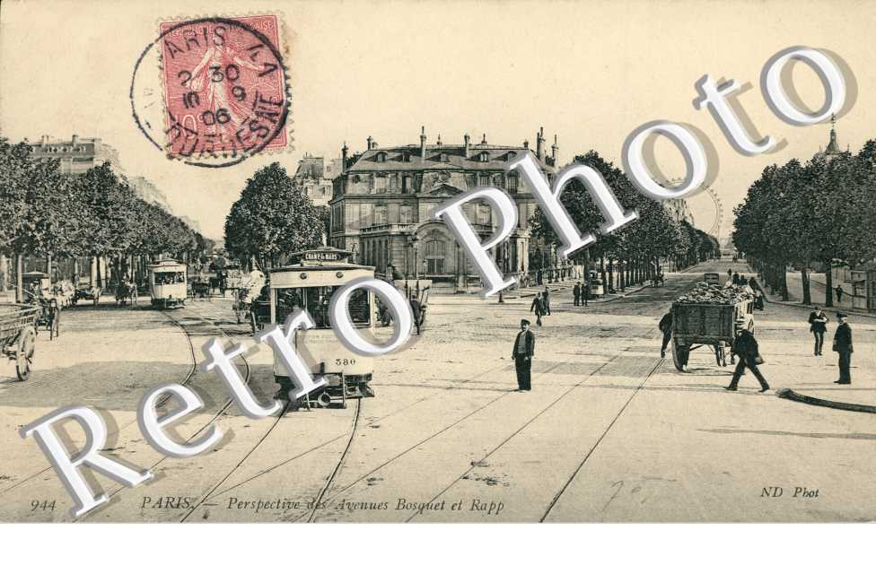 Perspective des Avenues Bosquet et Rapp