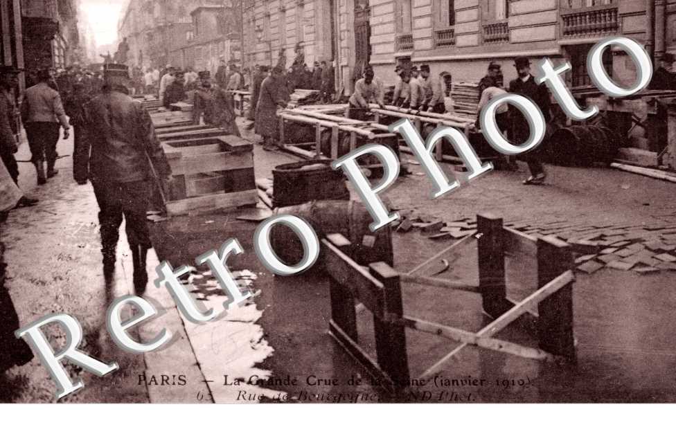 Inondations 1910, Rue de Bourgogne