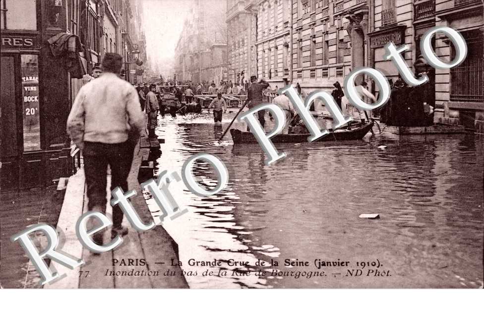Inondations 1910, Rue de Bourgogne