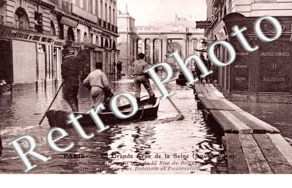 Inondations 1910, Rue de Bourgogne