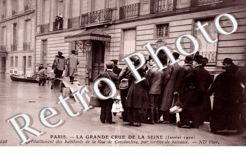 Inondations 1910, Service de Ravitaillement de la Rue de Constantine