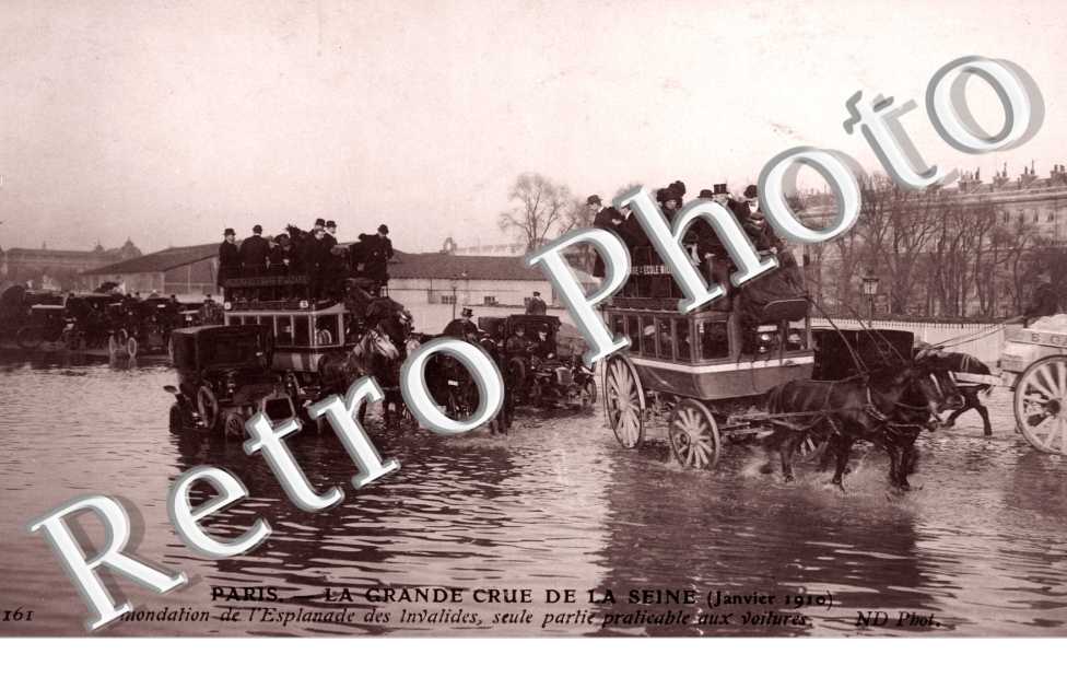 Esplanade des Invalides Crue de la Seine 1910, 
