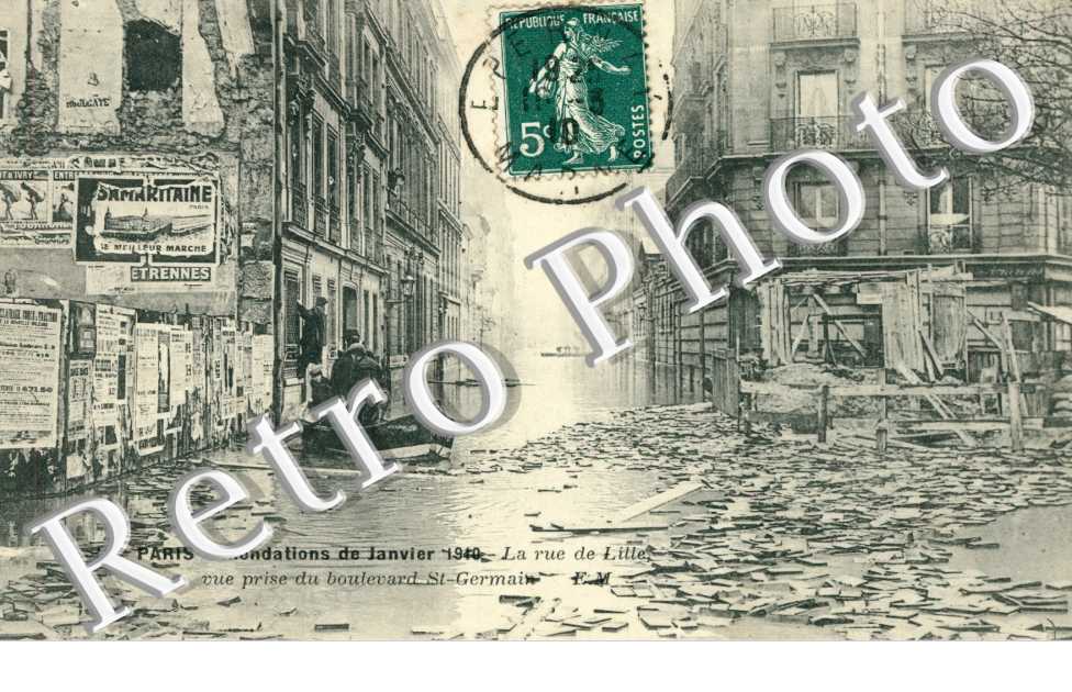 Inondations 1910, Rue de Lille