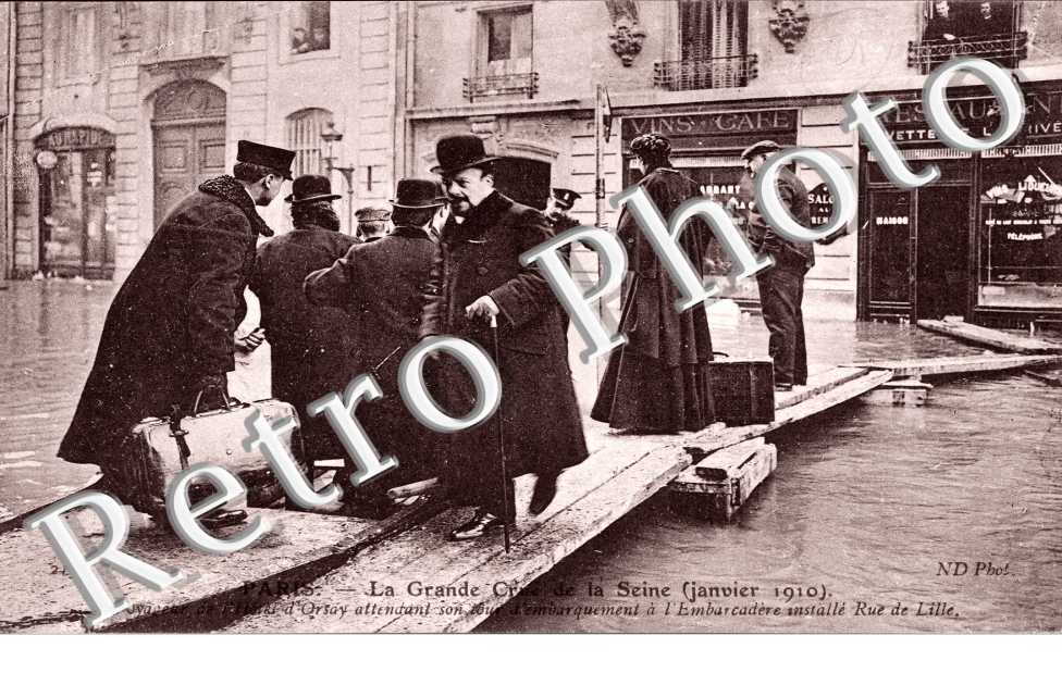 Inondations 1910, Embarcadere Rue de Lille