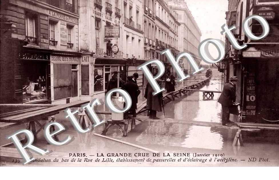Inondations 1910, Rue de Lille
