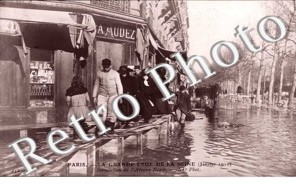 Inondations 1910, Avenue Rapp