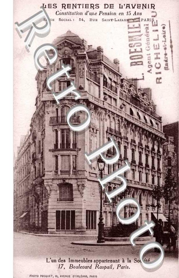 Societe Les Rentiers de l'Avenir, Boulevard Raspail