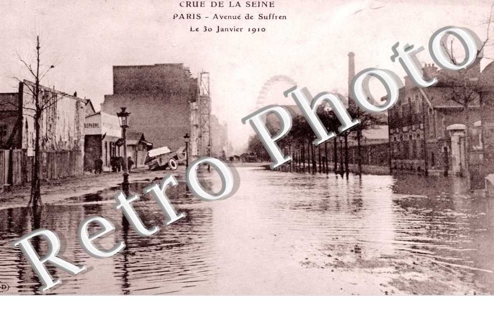 Inondations 1910, Avenue de Suffren