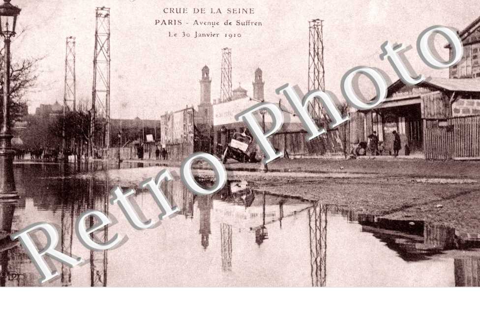 Inondations 1910, Avenue de Suffren