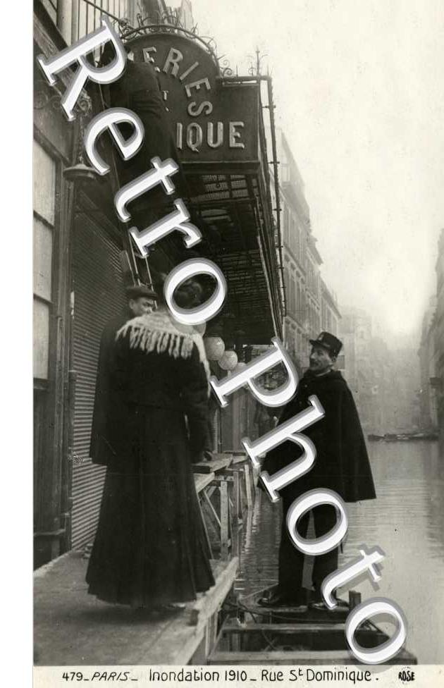 Inondations 1910, Rue St Dominique