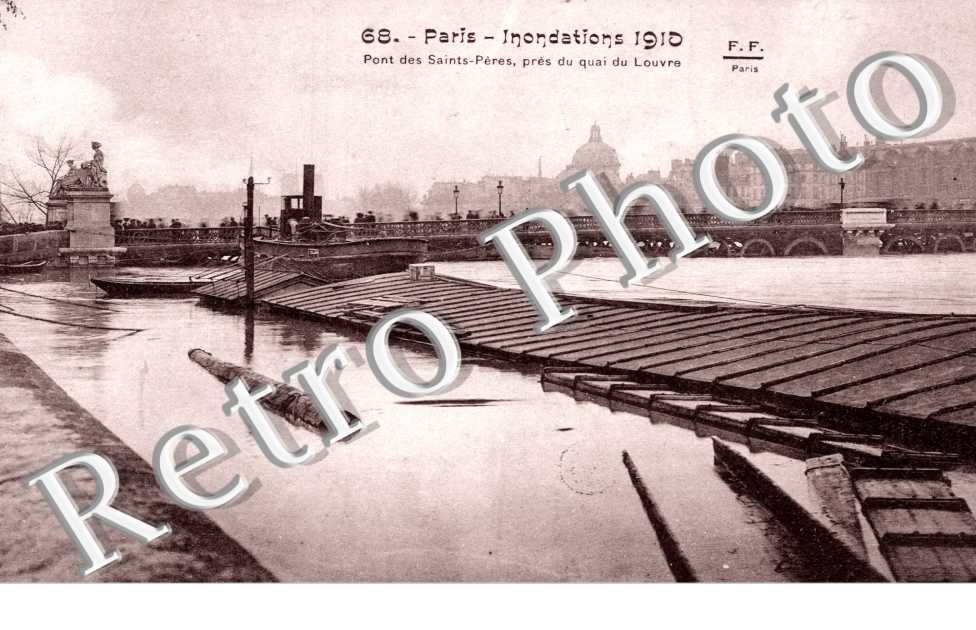 Inondations 1910, Pont des Saints Peres