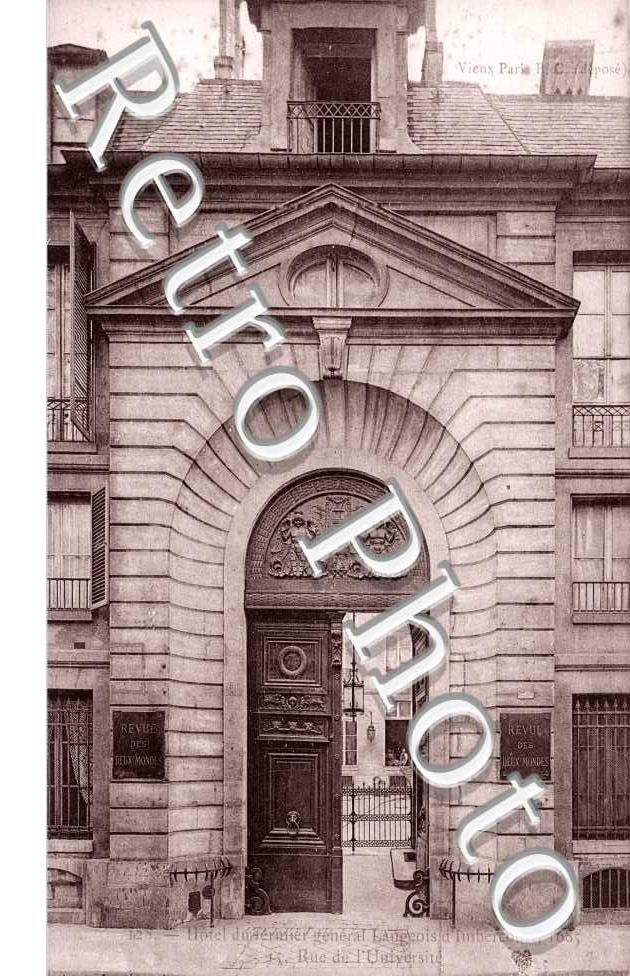 Hotel du Fermier, rue de l'Universite