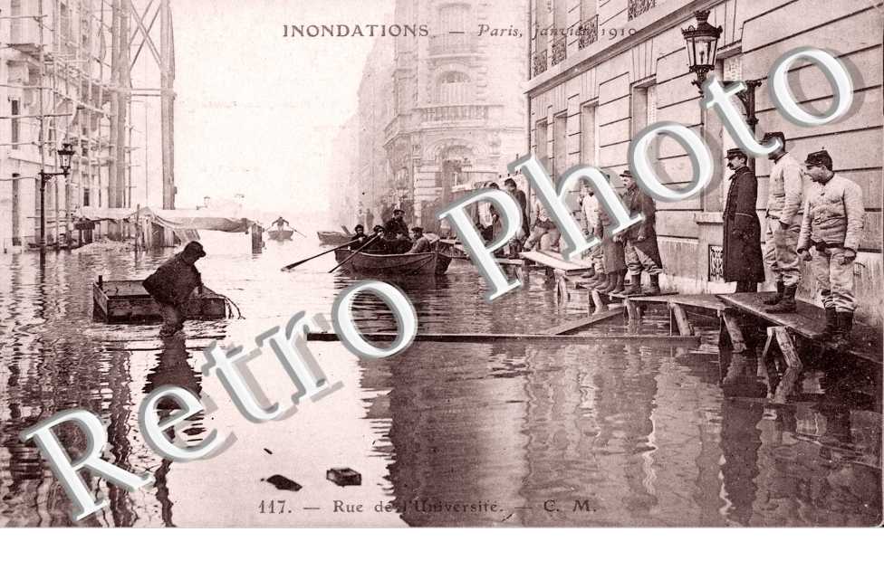 Inondations 1910, Rue de l&#039;Universite