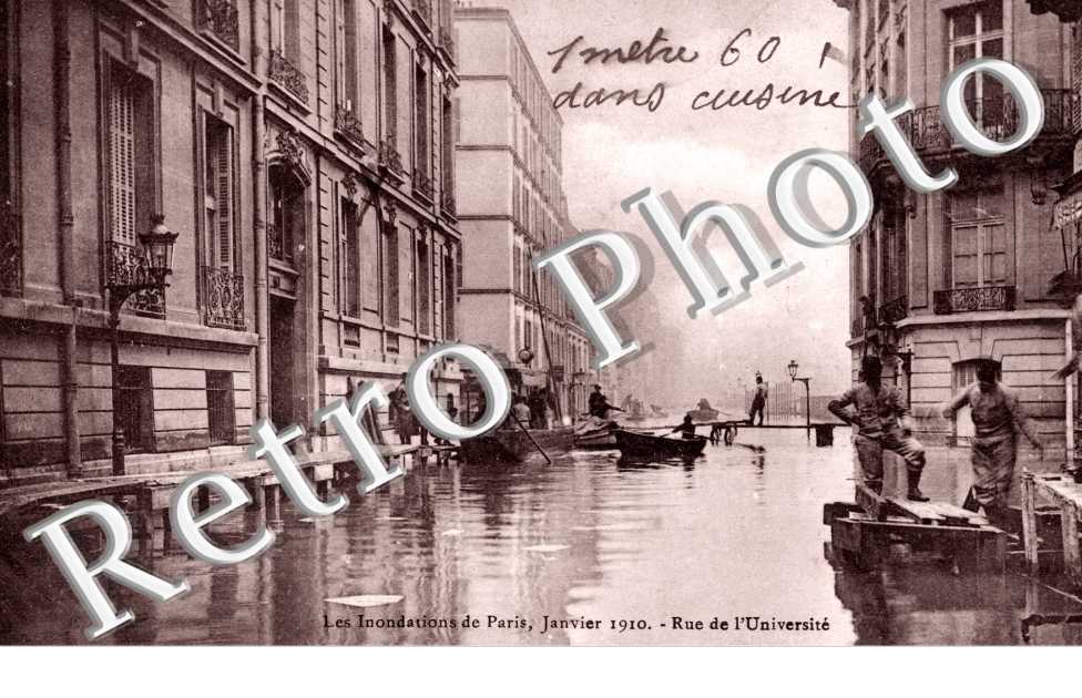 Inondations 1910, Rue de l&#039;Universite