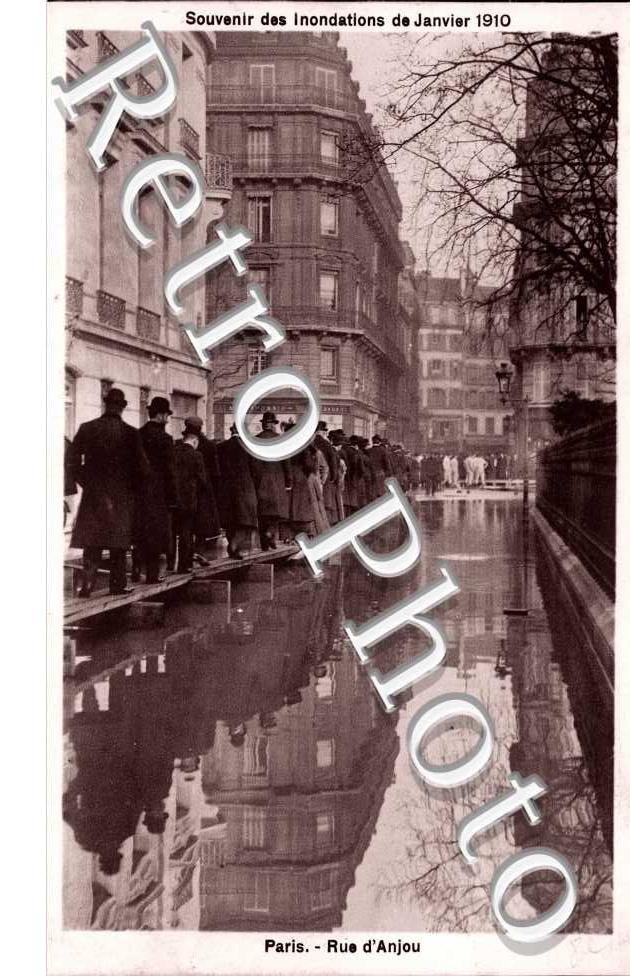 Inondations 1910, Rue d'Anjou