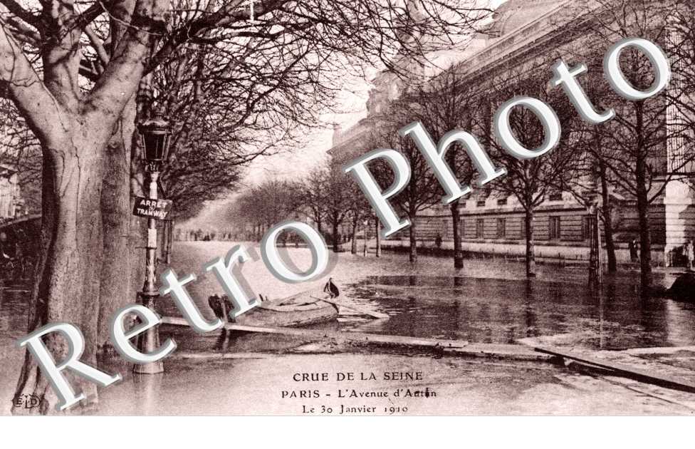 Crue de la Seine, Avenue d&#039;Antin