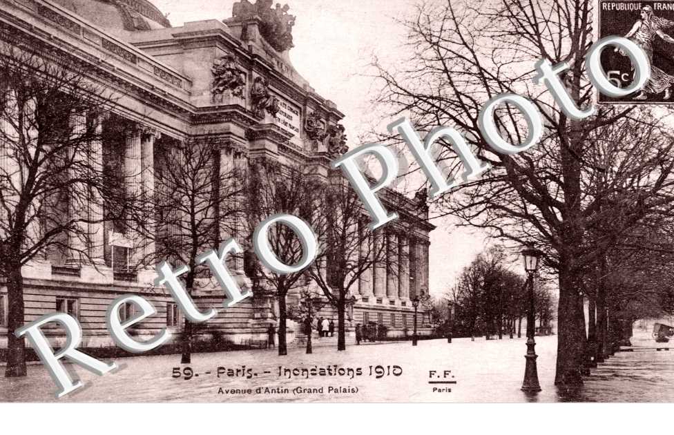 Inondations 1910, Avenue d&#039;Antin
