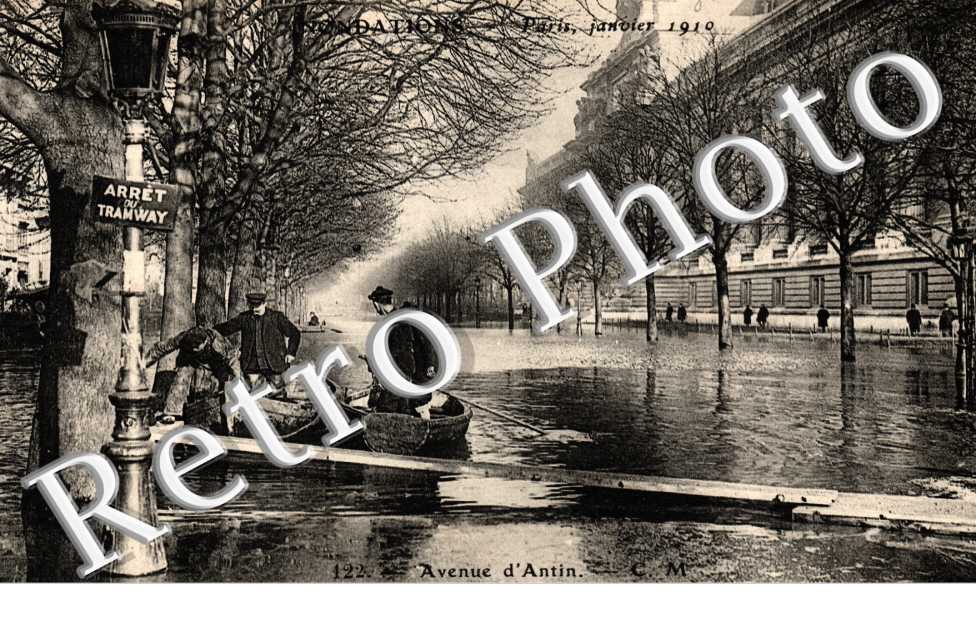 Avenue d&#039;Antin  janvier  1910