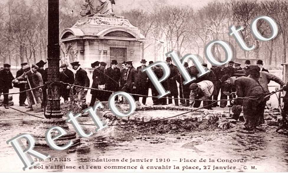 Place de la Concorde, Inondations