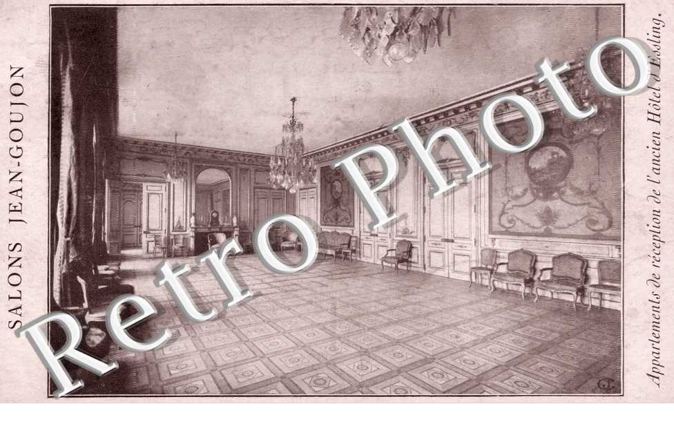 Salons Jean Goujon, Appartements de reception de l'ancien Hotel d'Essling