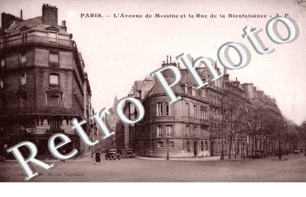 Avenue de Messine et Rue de la Bienfaisance