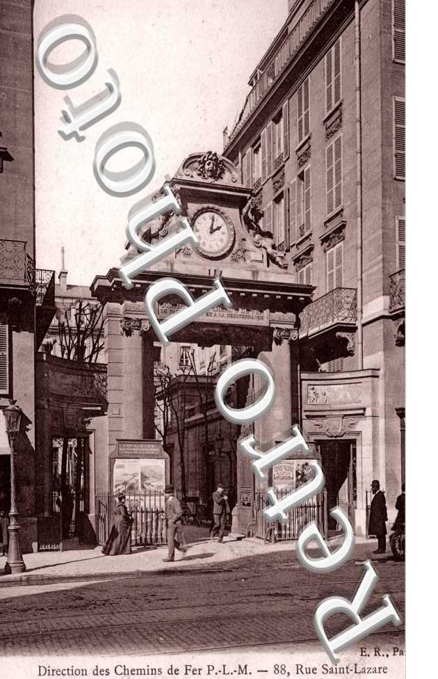 88 rue Saint Lazare Direction des Chemins de Fer PLM