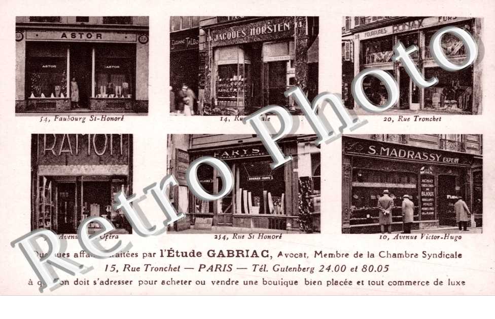 Etude Gabriac, 15 rue Tronchet 