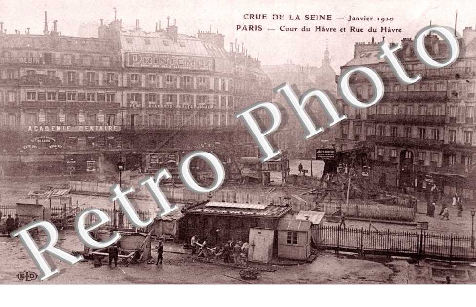 Gare Saint Lazare Cour du Havre Effondrement janvier 1910