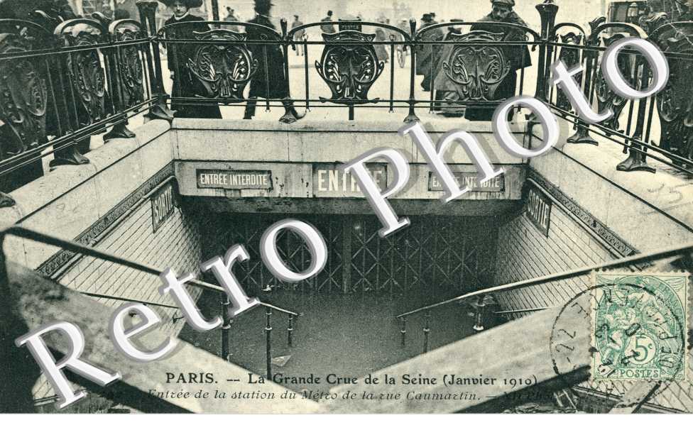 Metro de la rue Caumartin  Janvier 1910