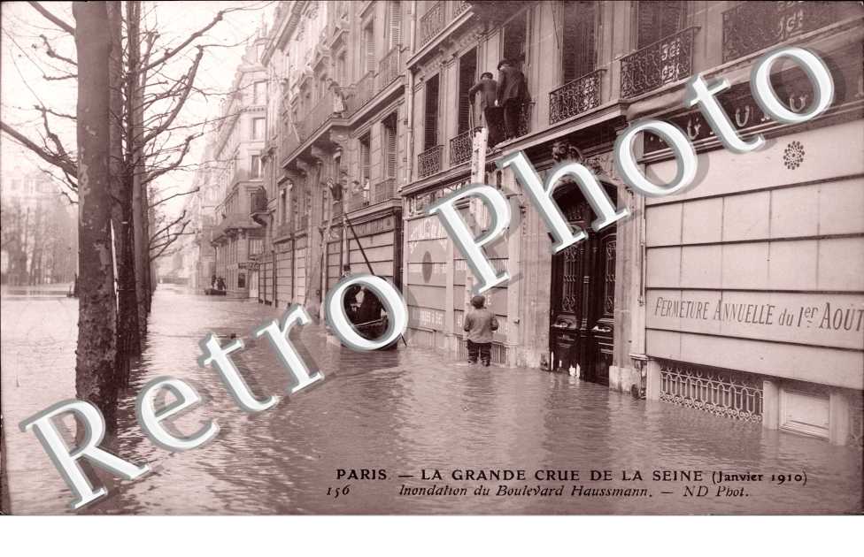 Inondations 1910, Boulevard Haussmann