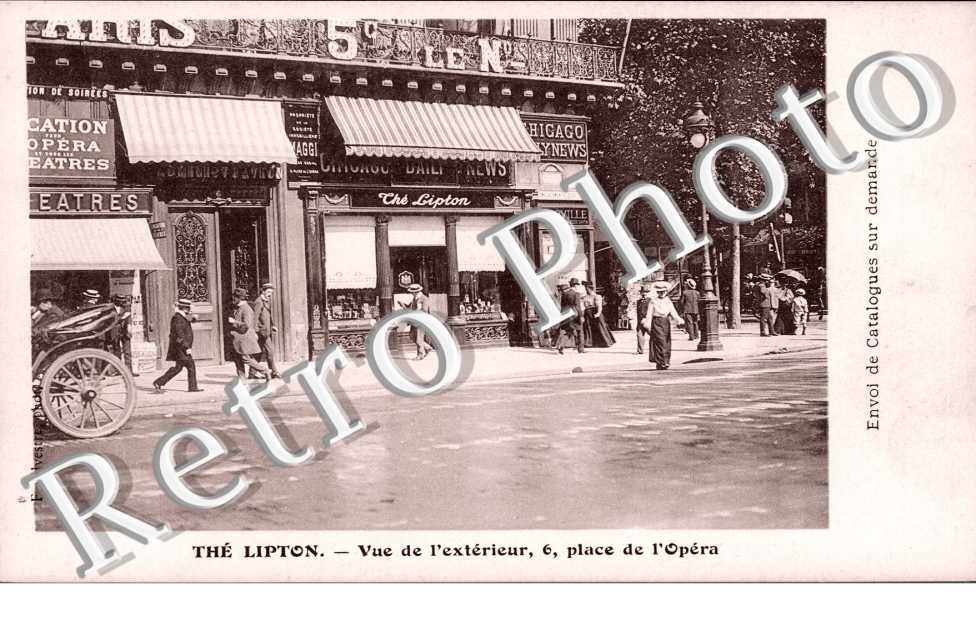 Thé Lipton - 6, place de l&#039;Opéra, vue de l&#039;extérieur