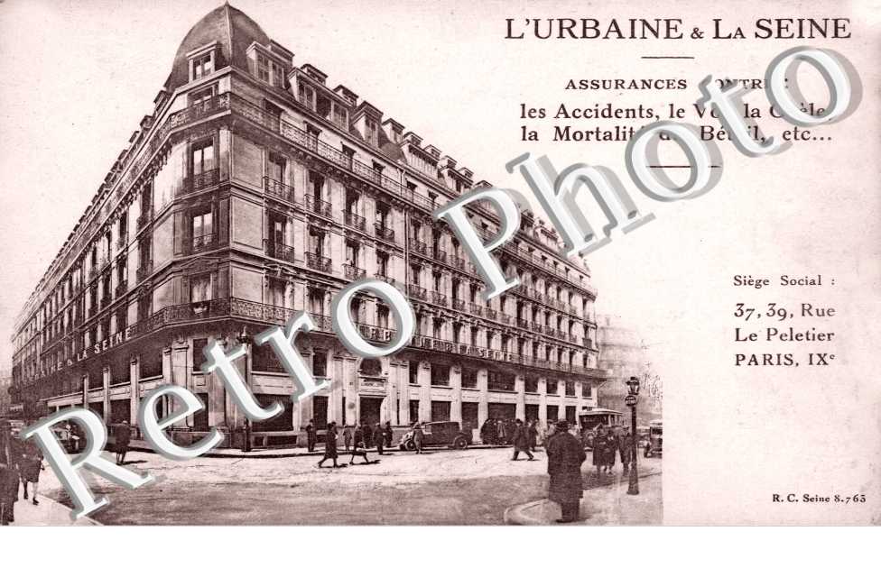 Assurances contre les Accidents, Rue Le Peletier