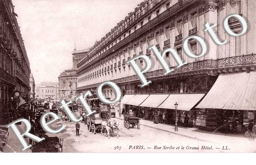 Rue Scribe et le Grand Hotel