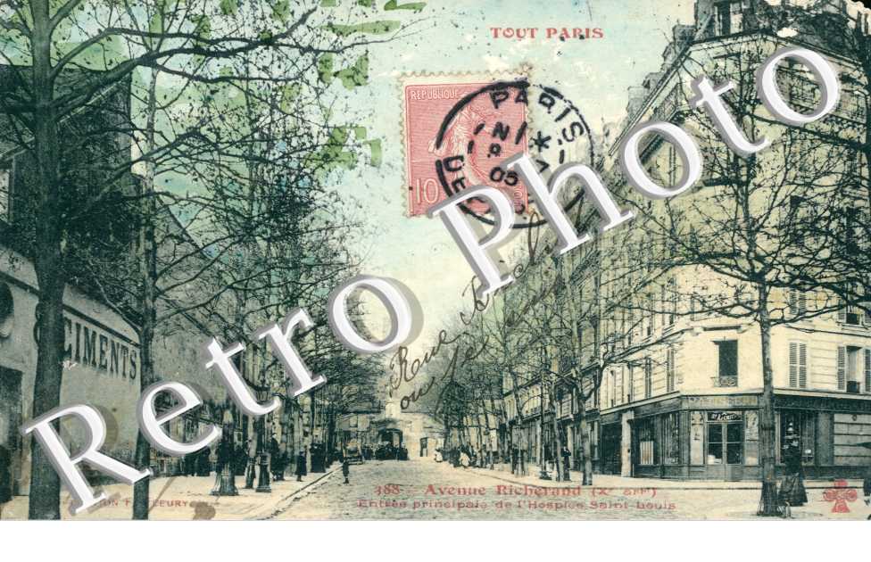Avenue Richerand, Entree de l&#039;Hospice St Louis