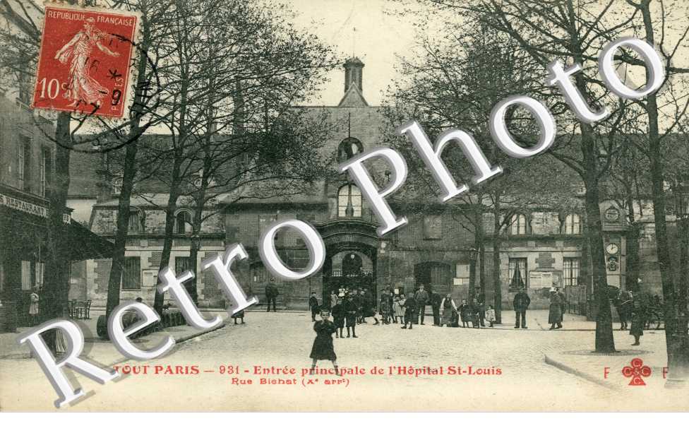 Avenue Richerand, Entree de l&#039;Hopital Saint Louis