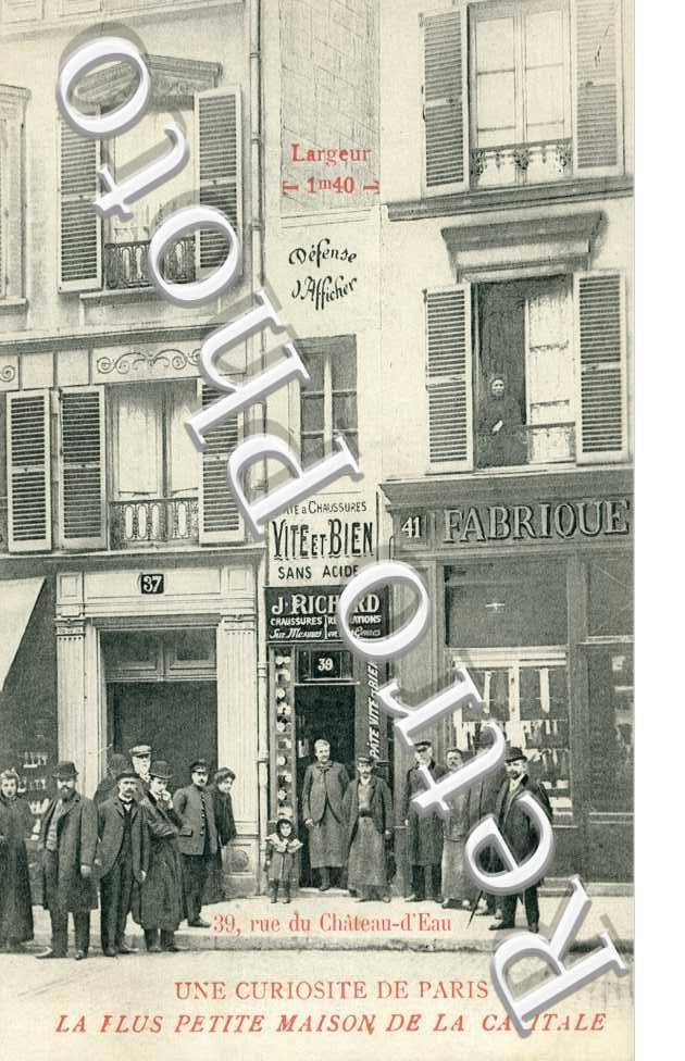 La Plus Petite Maison de la capitale, 39 Rue du Chateau d&#039;eau
