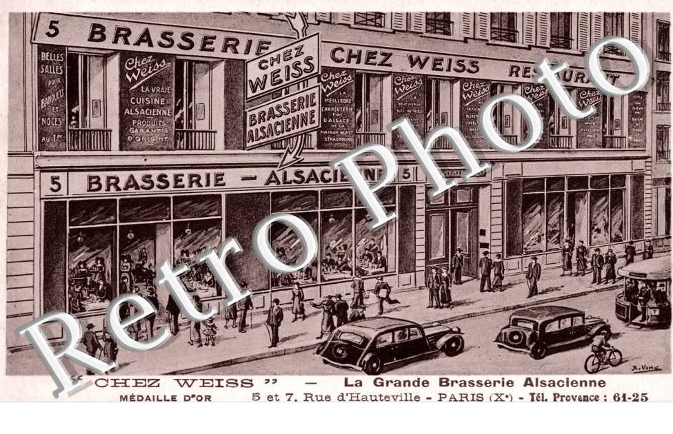 Chez Weiss, Grande Brasserie Alsacienne, Rue d'Hauteville