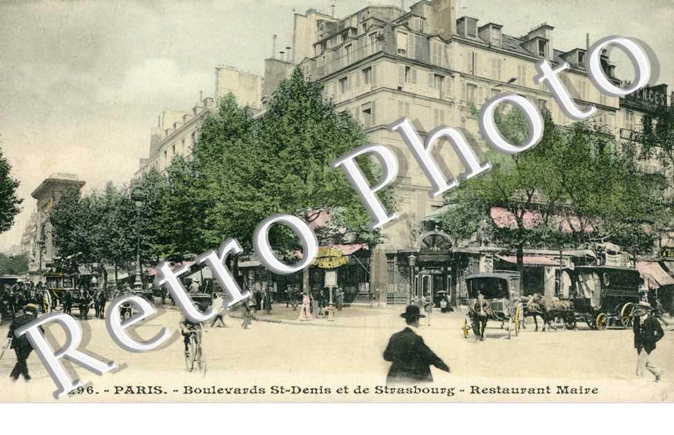 le boulevard Saint Denis et boulevard de Strasbourg