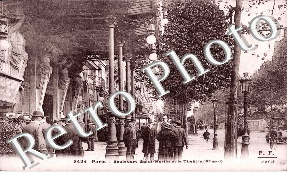 Boulevard Saint Martin et le Theatre