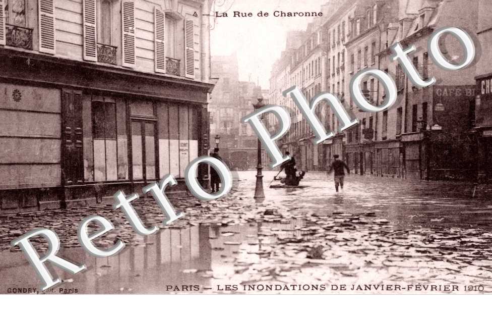 Inondations 1910, Rue de Charonne