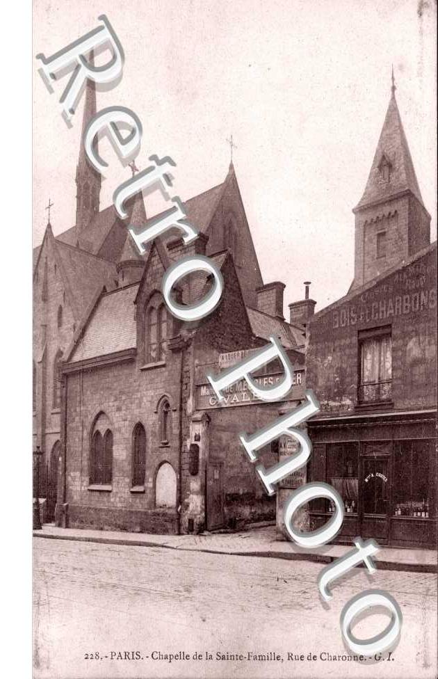 rue de Charonne Chapelle de la Sainte Famille